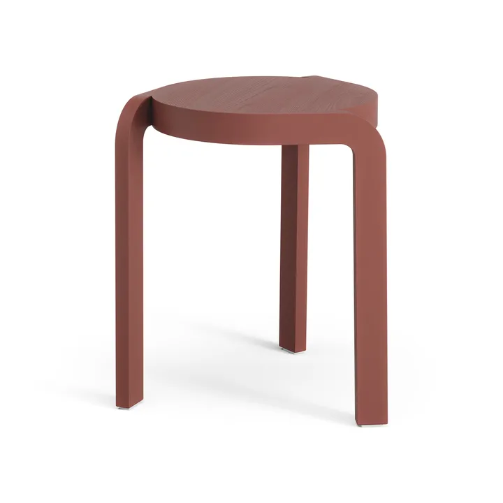 스핀 H 라운드 스툴 H44 cm - 애쉬-잉글리시 레드, Ø32x44 cm - Swedese | 스웨데제