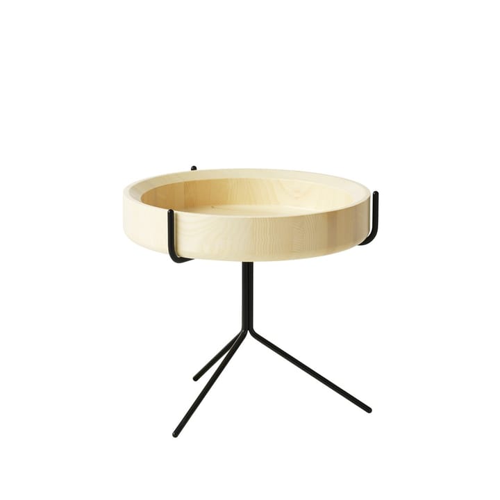 드럼 테이블 - 내추럴 도장-h.36cm-블랙 스탠드 - Swedese | 스웨데제
