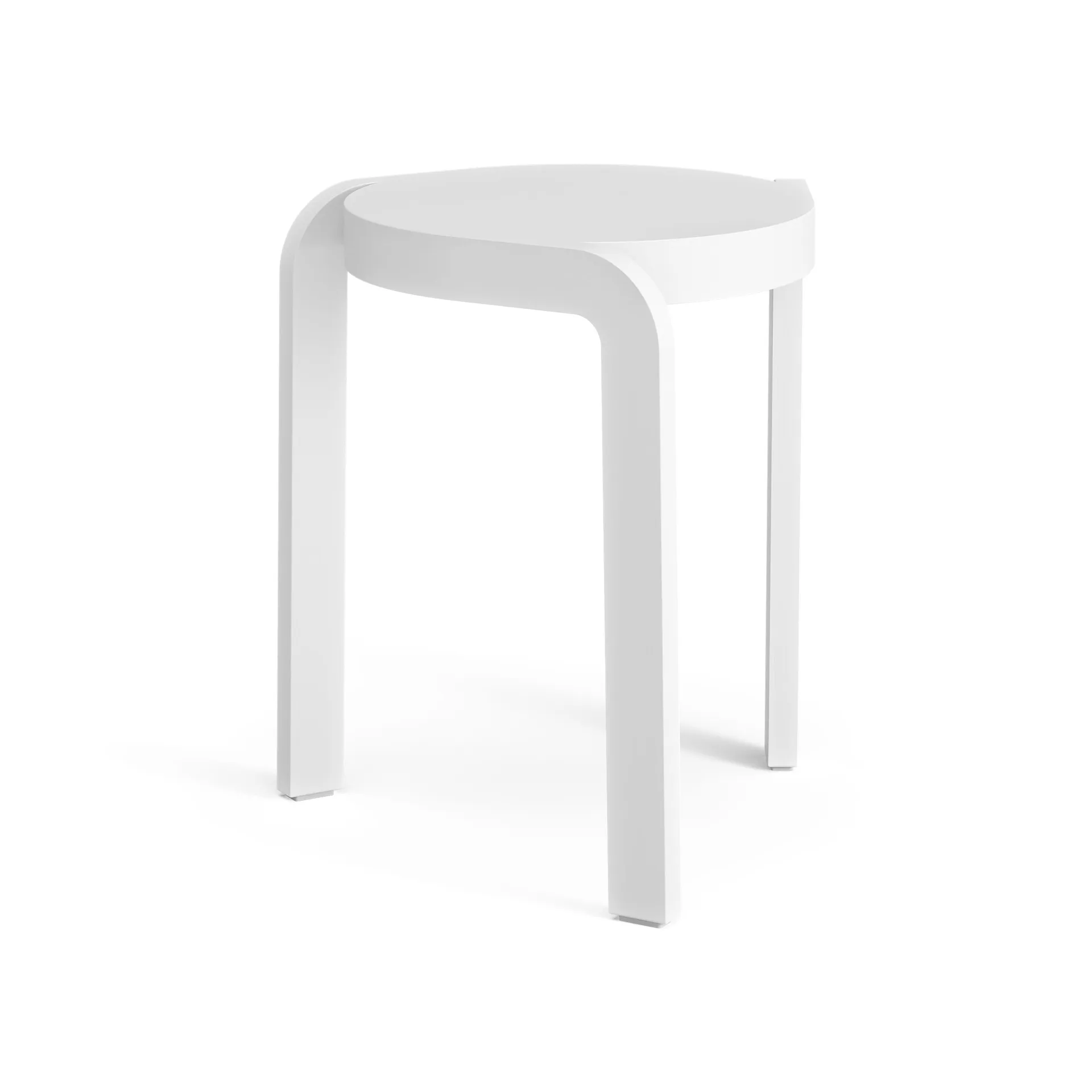 스핀 스툴 H44 cm, 애쉬 화이트 레이저드 Swedese | 스웨데제