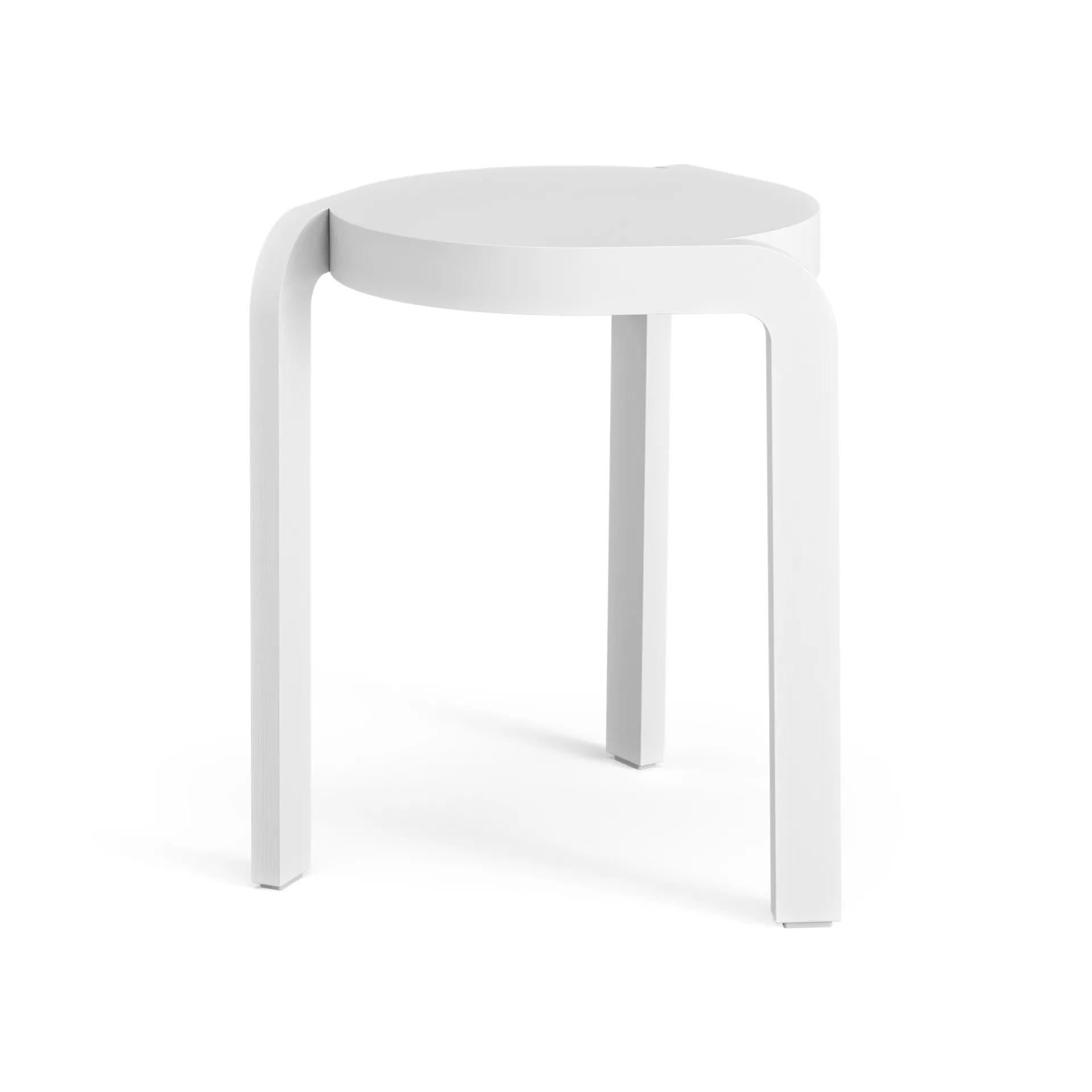 스핀 스툴 H44 cm, 애쉬 화이트 레이저드 Swedese | 스웨데제