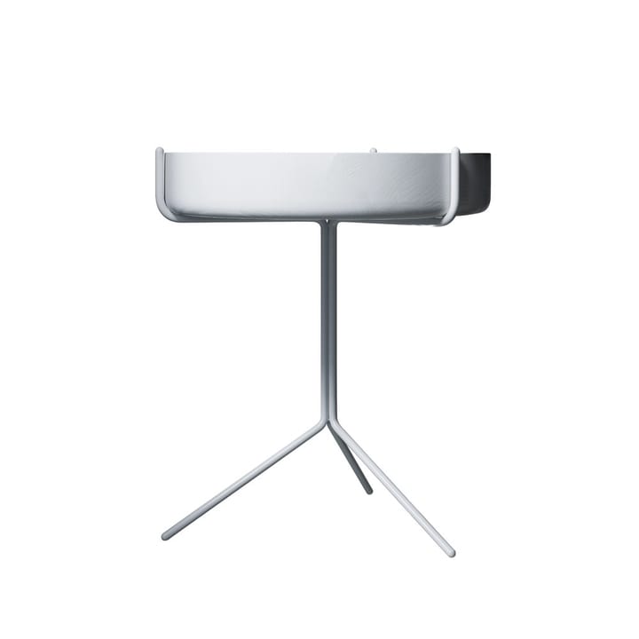 드럼 테이블 - 화이트 글레이즈드-h.46cm-화이트 스탠드 - Swedese | 스웨데제