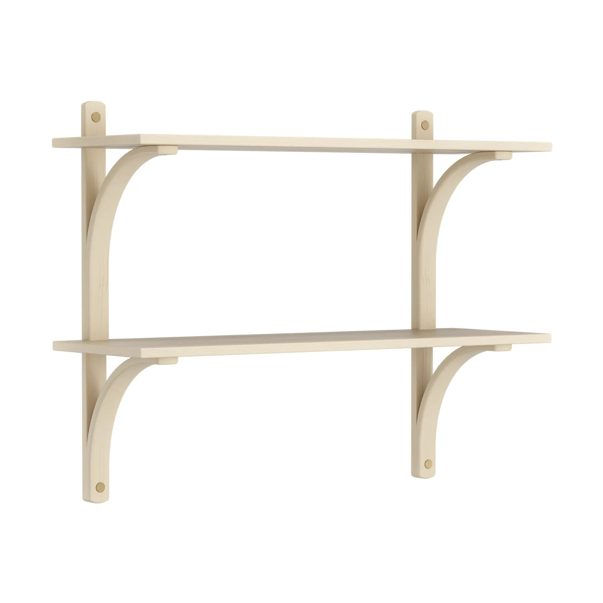 레비 선반, Lacquered ash-brass, 2 shelves, 90 cm Swedese | 스웨데제