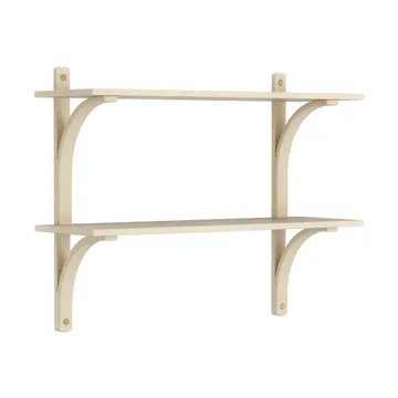 레비 선반 - Lacquered ash-brass, 2 shelves, 90 cm - Swedese | 스웨데제