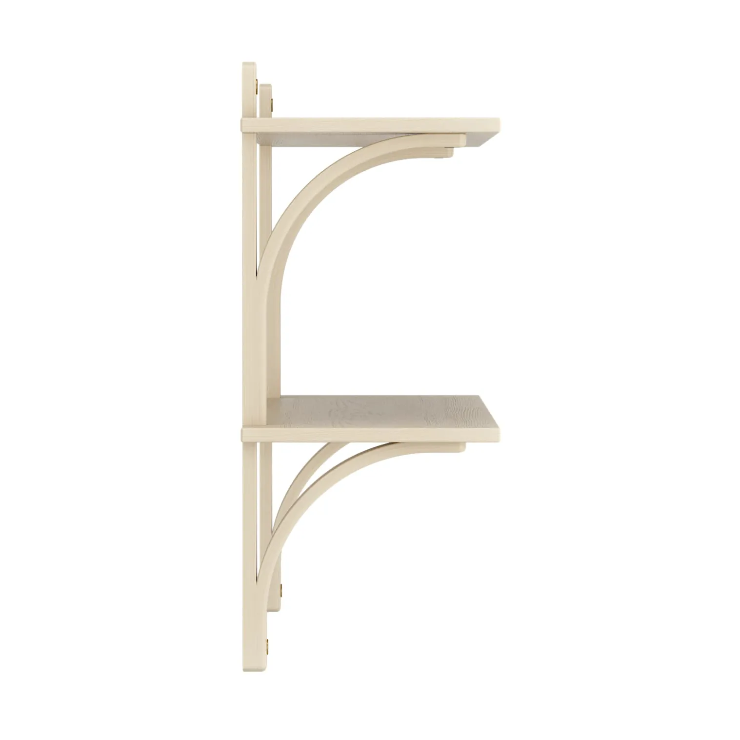 레비 선반, Lacquered ash-brass, 2 shelves, 90 cm Swedese | 스웨데제