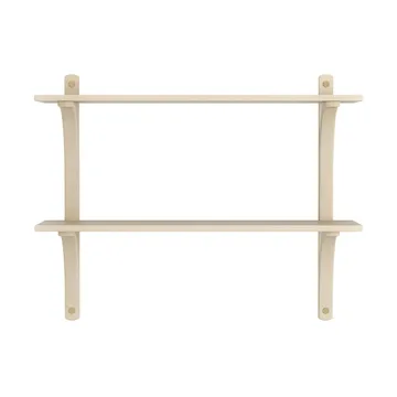 레비 선반 - Lacquered ash-brass, 2 shelves, 90 cm - Swedese | 스웨데제