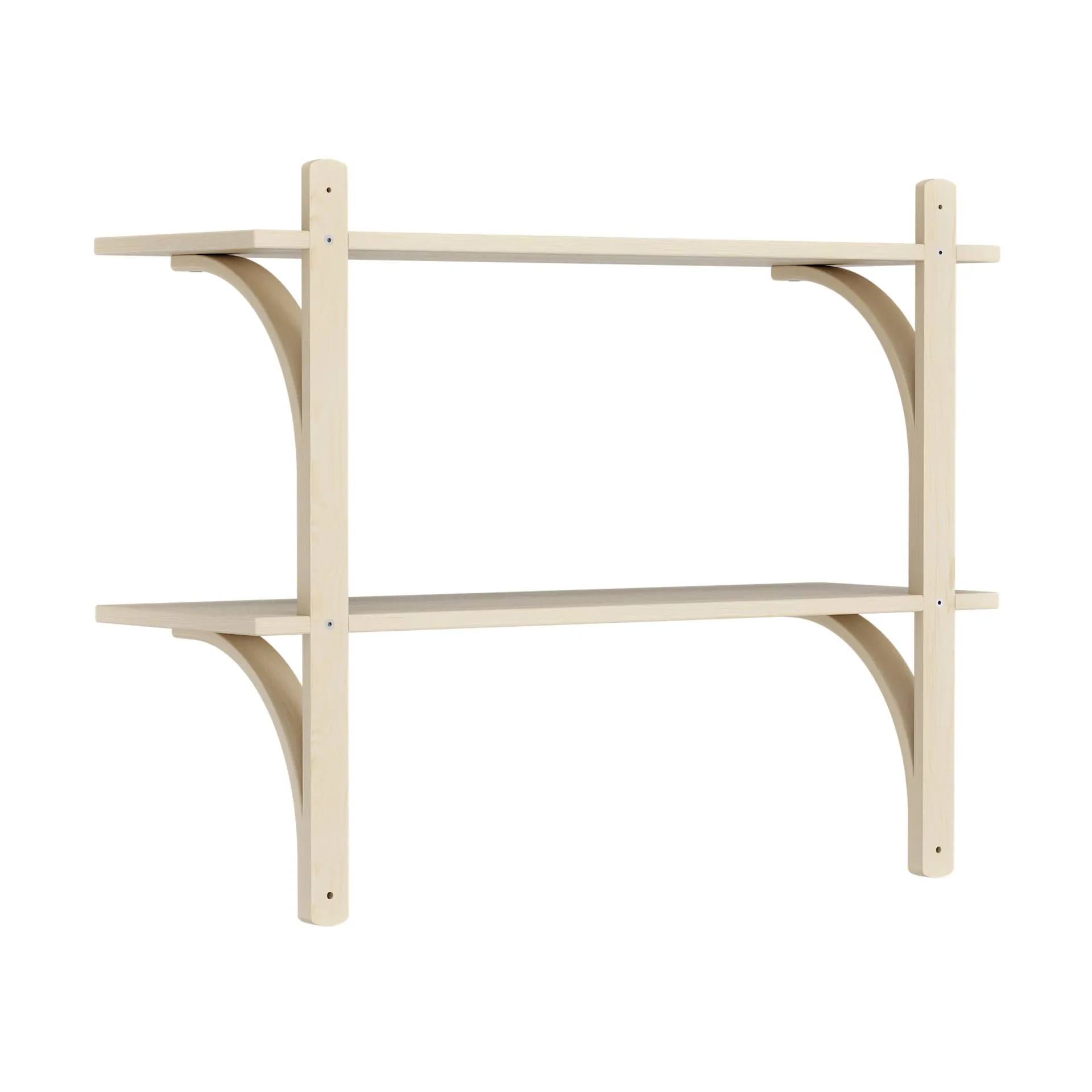 레비 선반, Lacquered ash-brass, 2 shelves, 90 cm Swedese | 스웨데제