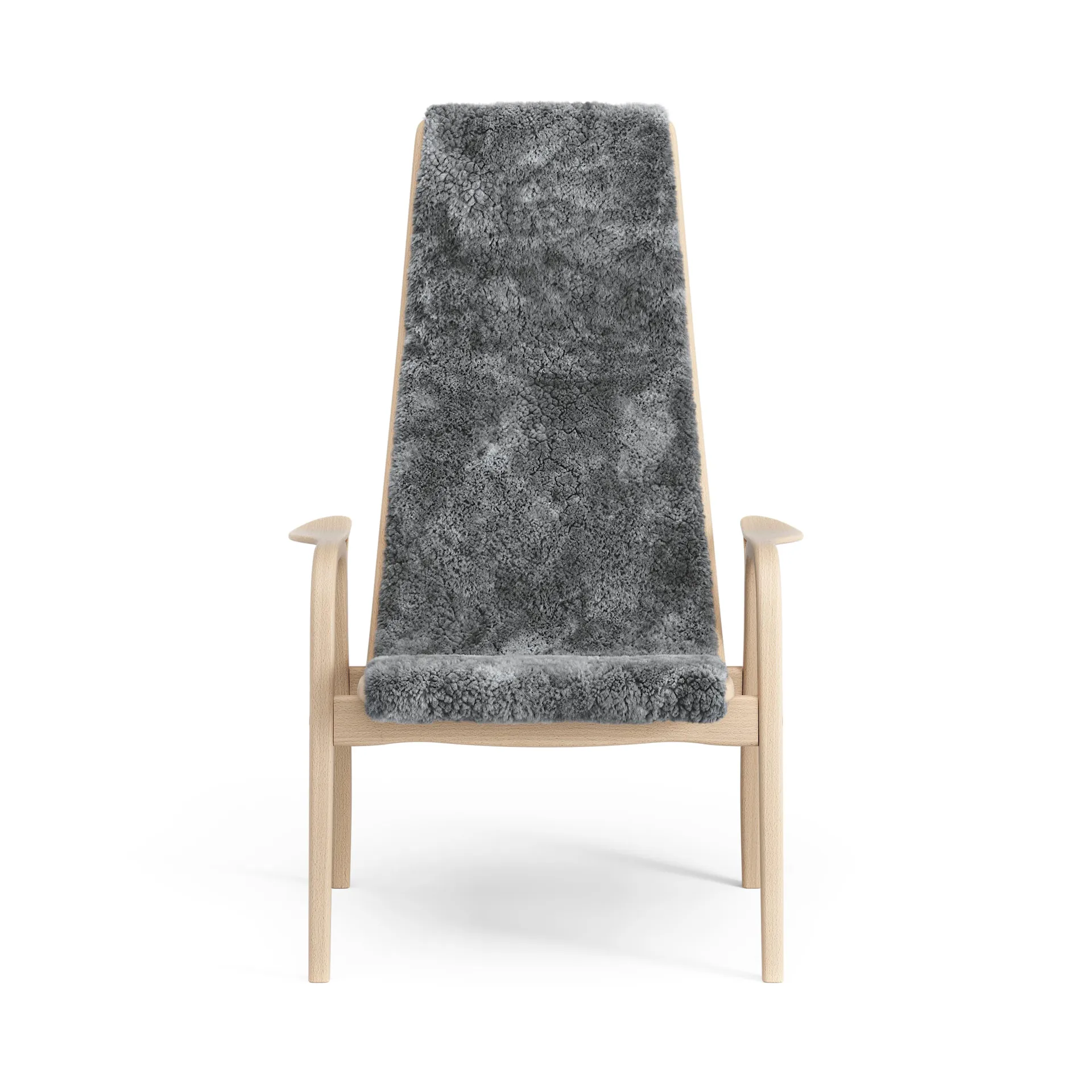 Lamino 암체어 래커 마감 너도밤나무/양가죽, Scandinavian Grey (grey) Swedese | 스웨데제