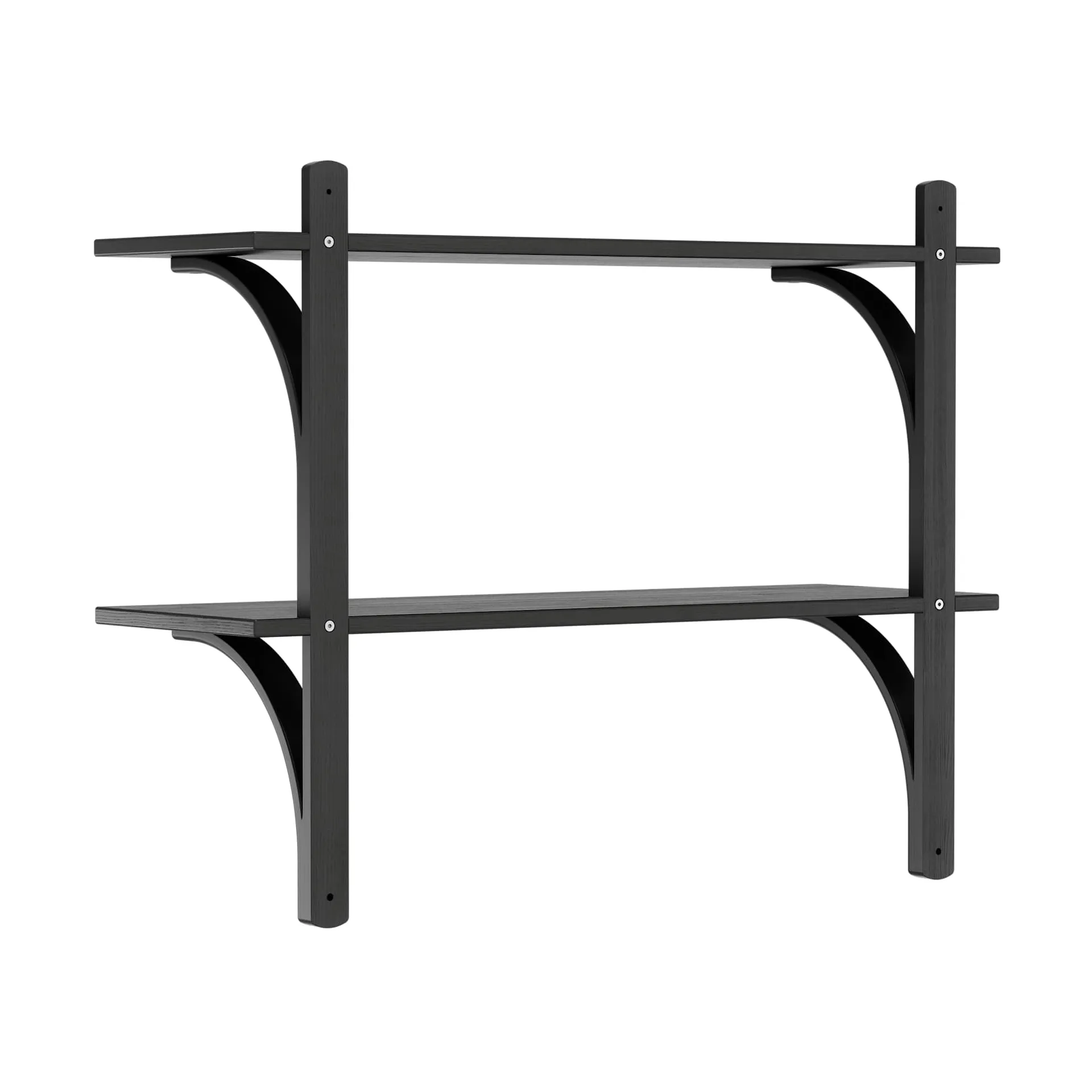 Levi 선반, Black ash-brass, 2 shelves, 90 cm Swedese | 스웨데제
