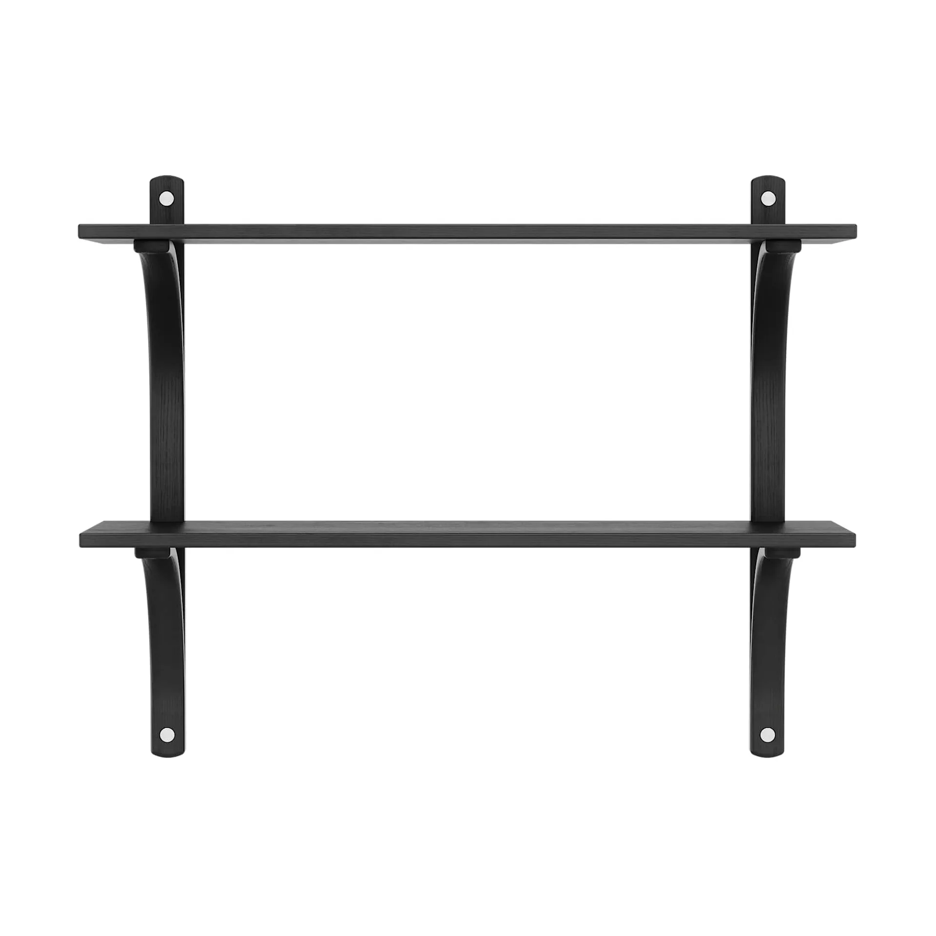 Levi 선반, Black ash-stainless steel, 2 shelves, 90 cm Swedese | 스웨데제
