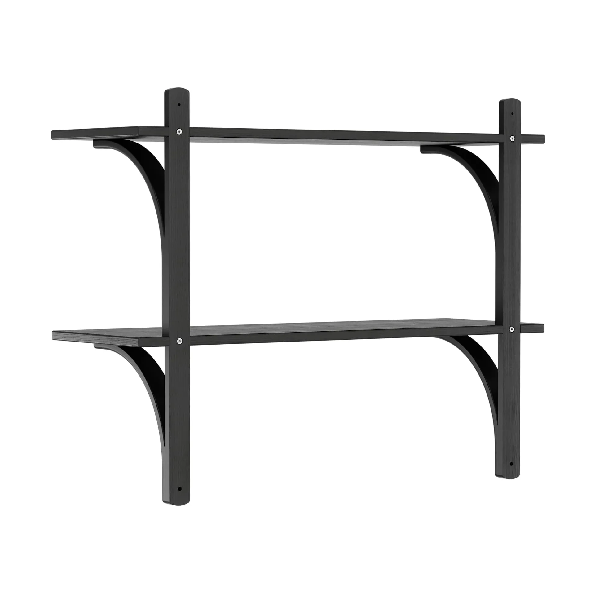 Levi 선반, Black ash-stainless steel, 2 shelves, 90 cm Swedese | 스웨데제