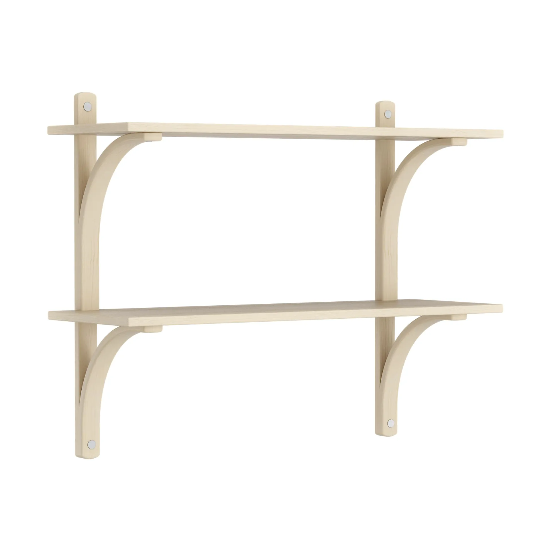 Levi 선반, Lacquered ash-stainless steel, 2 shelves, 90 cm Swedese | 스웨데제