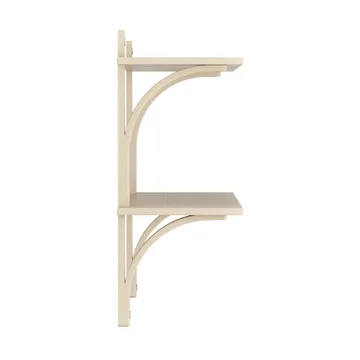 Levi 선반 - Lacquered ash-stainless steel, 2 shelves, 90 cm - Swedese | 스웨데제