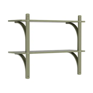 Levi 선반 - Moss green, brass, 2 shelves, 90 cm - Swedese | 스웨데제