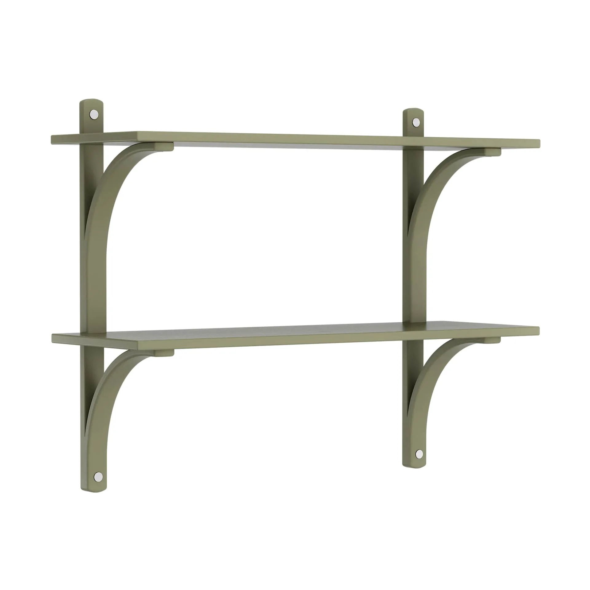 Levi 선반, Moss green-stainless steel, 2 shelves, 90 cm Swedese | 스웨데제