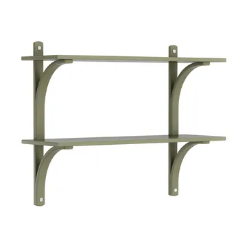 Levi 선반 - Moss green-stainless steel, 2 shelves, 90 cm - Swedese | 스웨데제