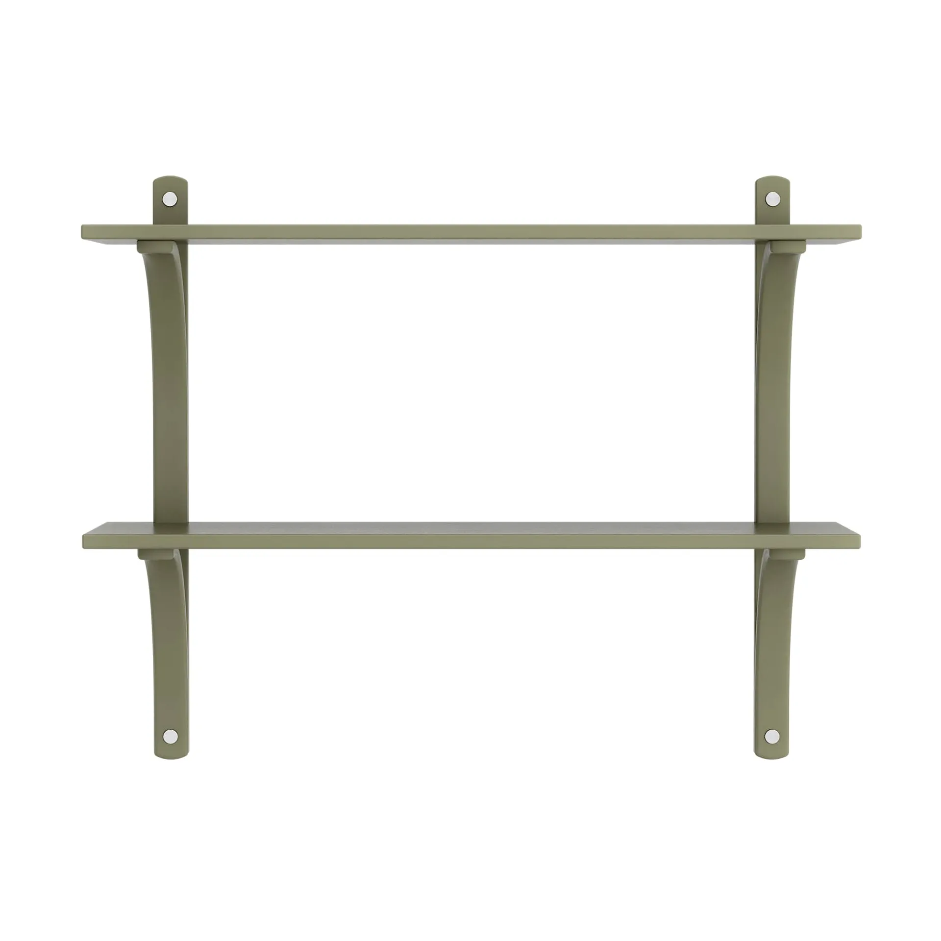 Levi 선반, Moss green-stainless steel, 2 shelves, 90 cm Swedese | 스웨데제