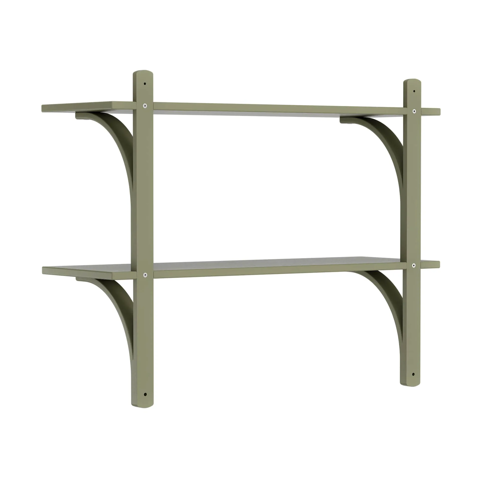 Levi 선반, Moss green-stainless steel, 2 shelves, 90 cm Swedese | 스웨데제
