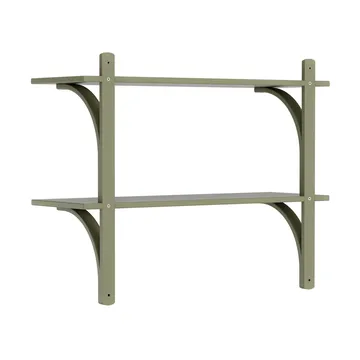 Levi 선반 - Moss green-stainless steel, 2 shelves, 90 cm - Swedese | 스웨데제