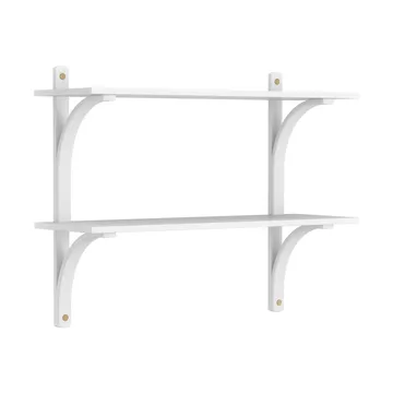 Levi 선반 - White ash-brass, 2 shelves, 90 cm - Swedese | 스웨데제