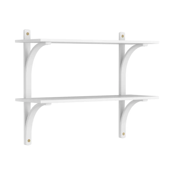 Levi 선반 - White ash-brass, 2 shelves, 90 cm - Swedese | 스웨데제