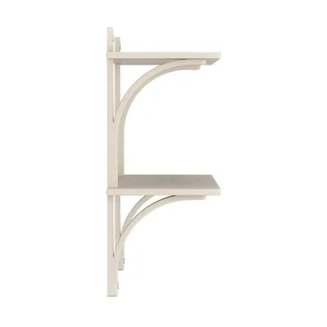 Levi 선반 - White-pigmented ash-stainless steel, 2 shelves, 90 cm - Swedese | 스웨데제