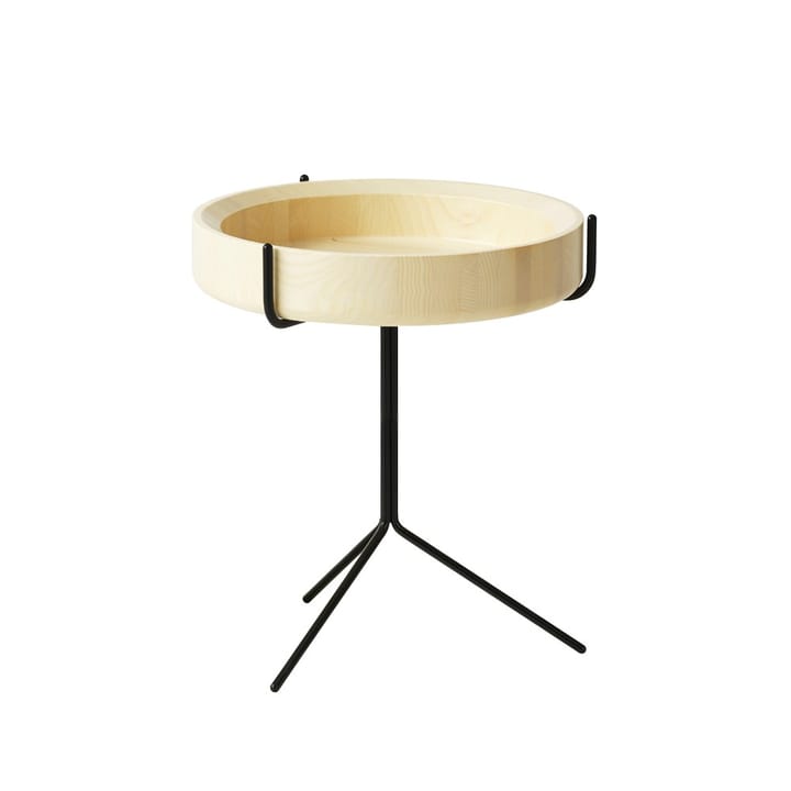 드럼 테이블 - Natural lacquer-h.46cm-black stand - Swedese | 스웨데제