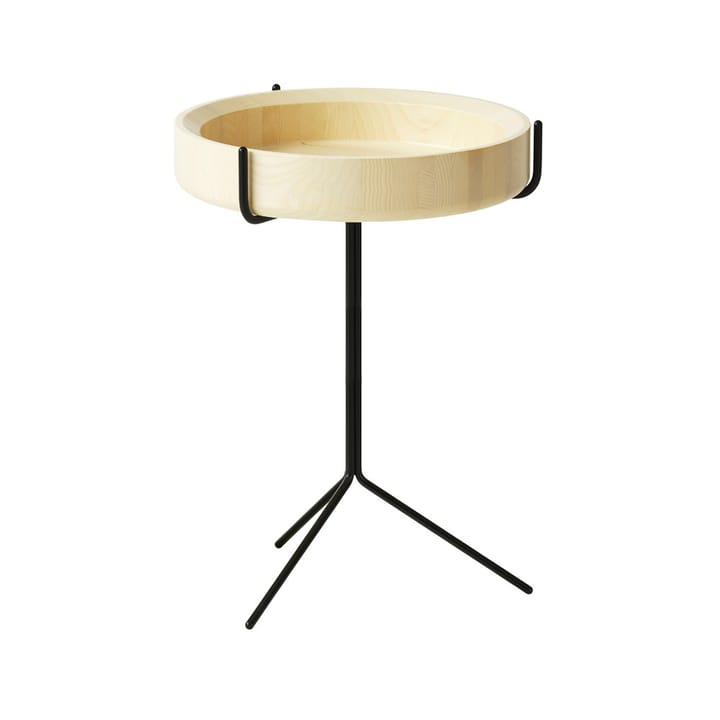 드럼 테이블 - Natural lacquer-h.56cm-black stand - Swedese | 스웨데제