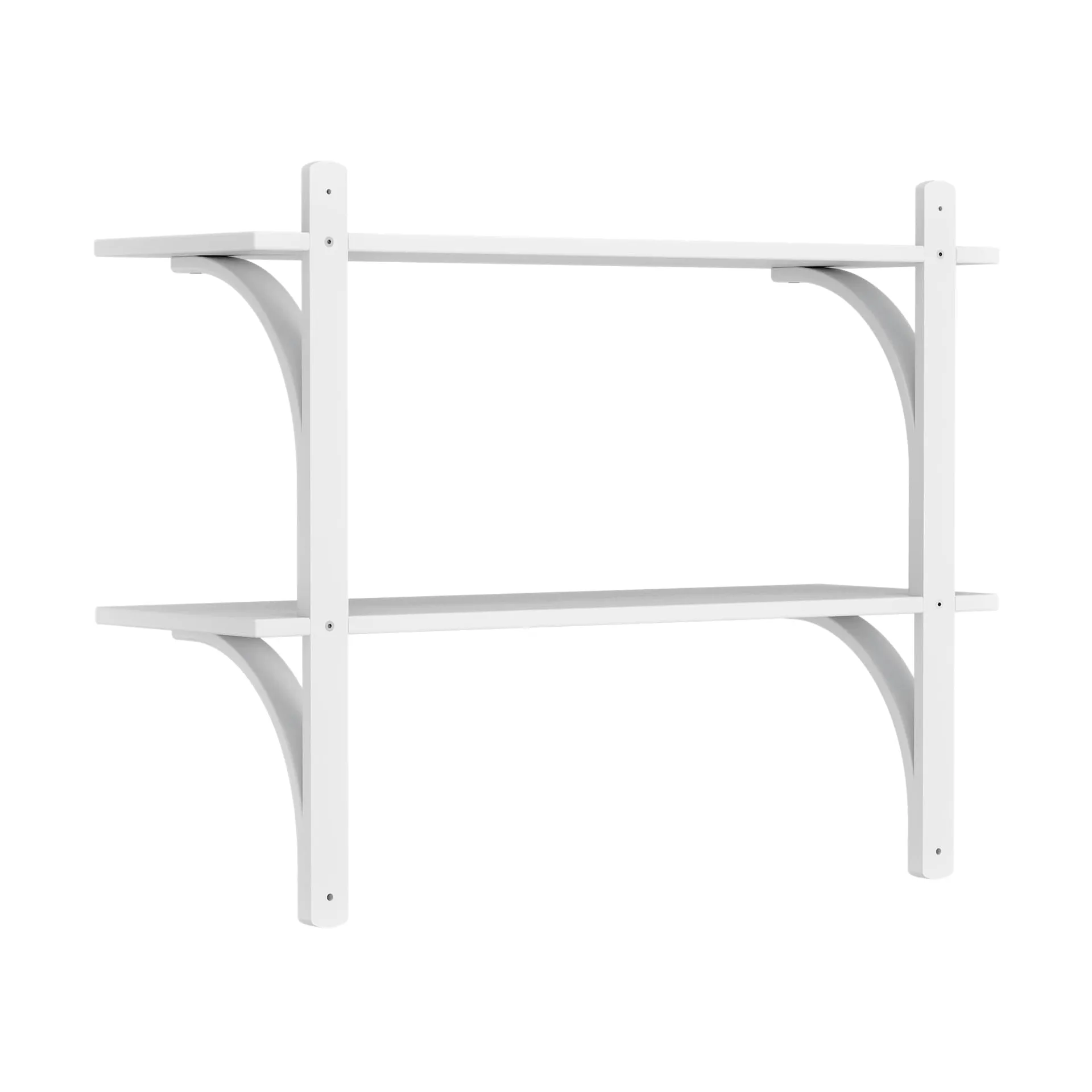 레비 선반, White ash-stainless steel, 2 shelves, 90 cm Swedese | 스웨데제