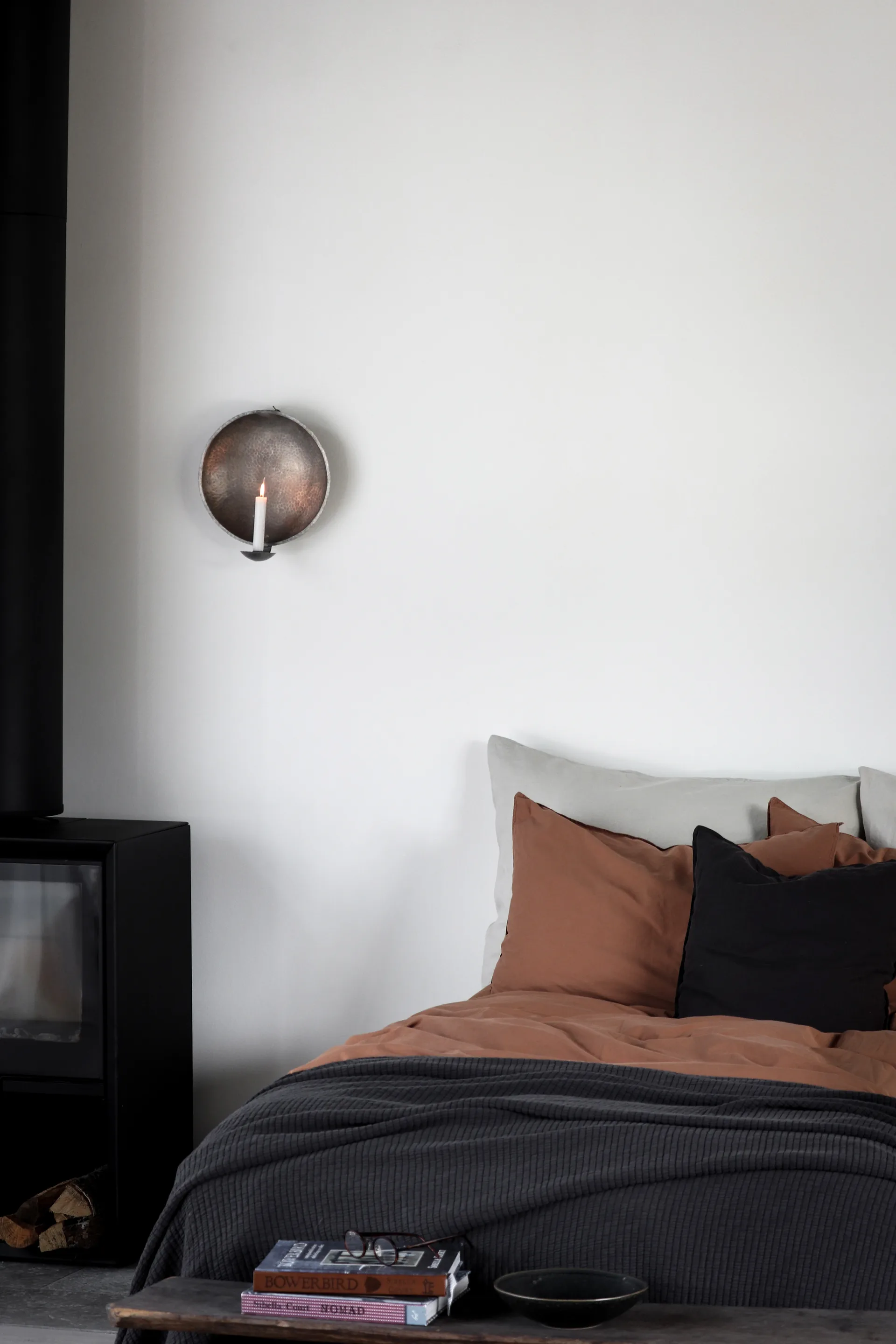 브릭 베드스프레드 140x200 cm, Charcoal Tell Me More | 텔미모어