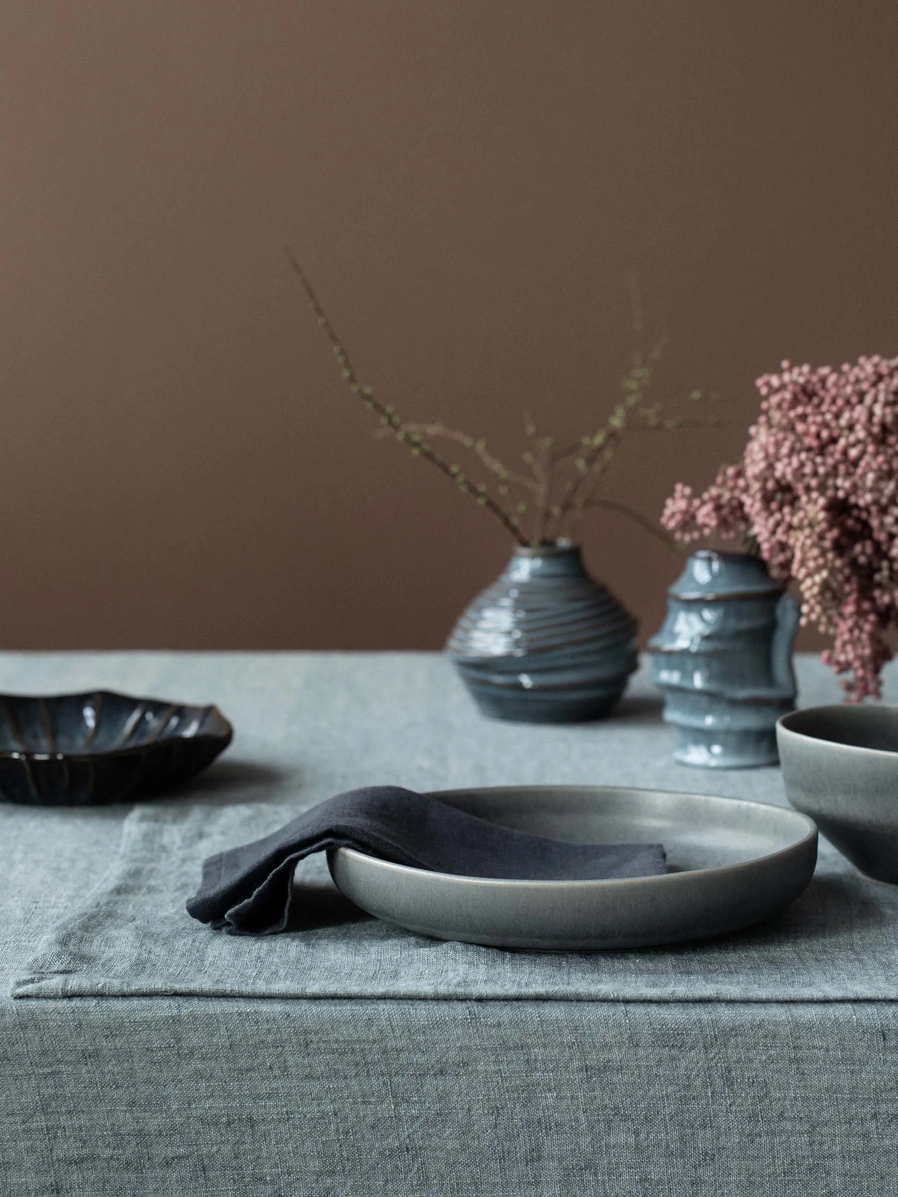 매리온 식탁보 리넨 145x330 cm, Ocean Tell Me More | 텔미모어