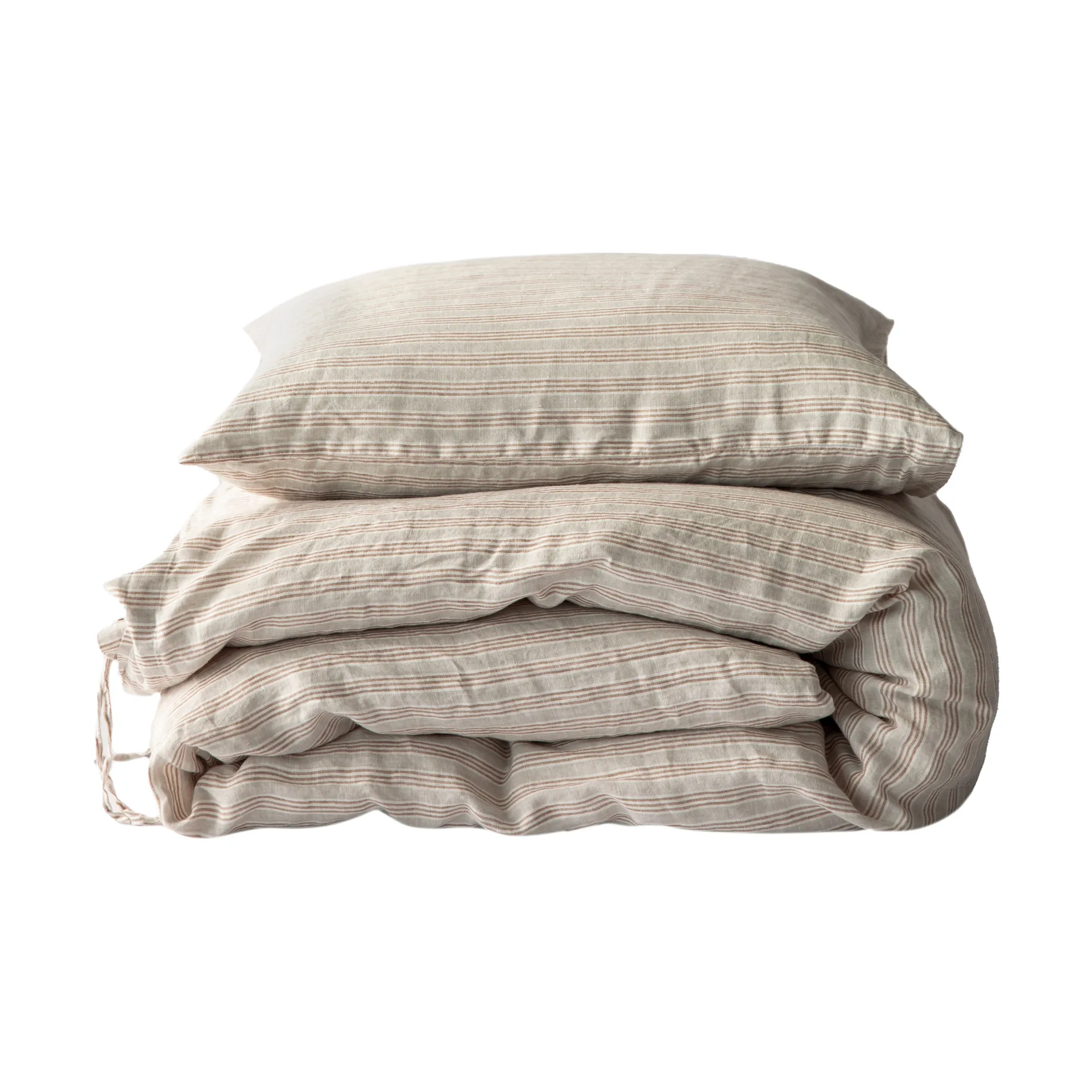 이불 커버 리넨 150x200 cm, Hazelnut stripe Tell Me More | 텔미모어