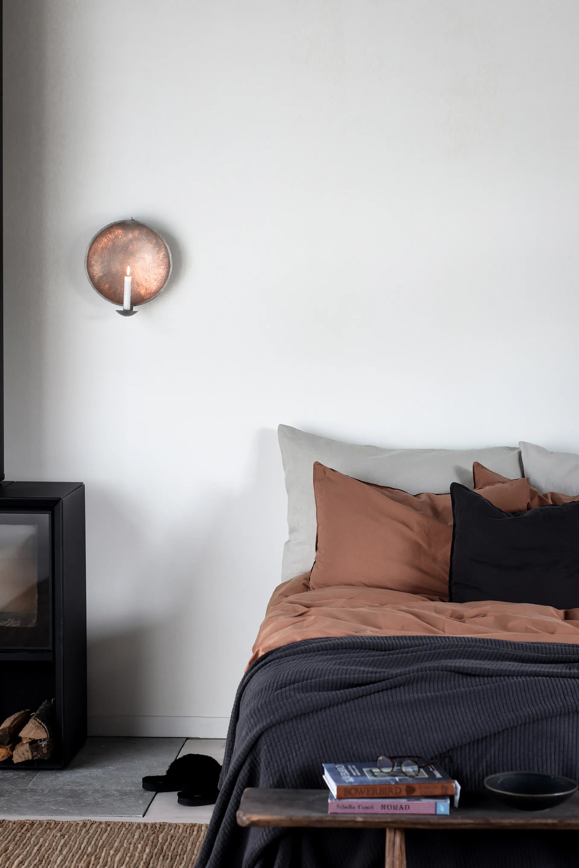 브릭 베드스프레드 180x260 cm, Charcoal Tell Me More | 텔미모어