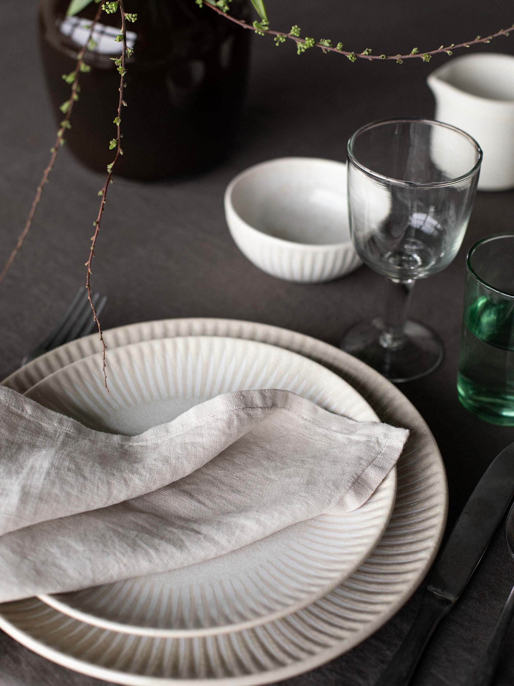 그라나다 플레이트 Ø22 cm, Cream white-beige Tell Me More | 텔미모어