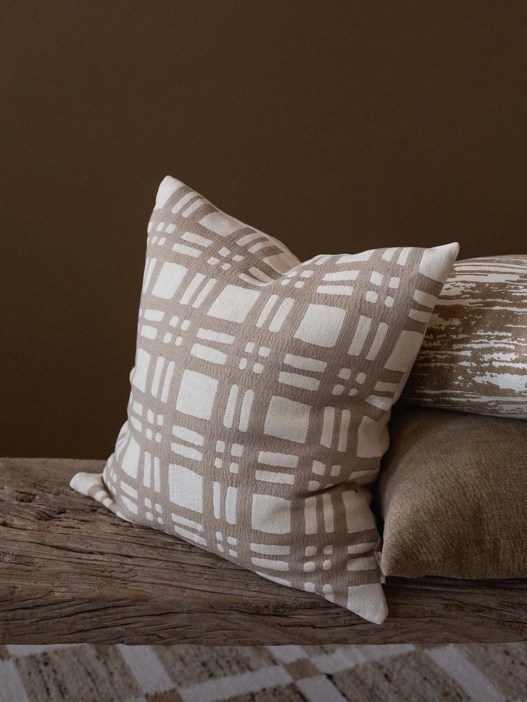 카밀 쿠션 커버 50x50 cm, Beige Tell Me More | 텔미모어