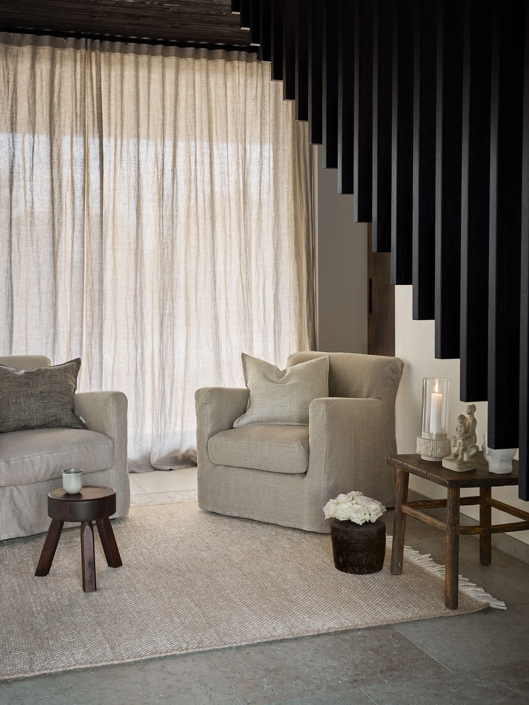 넬슨 울 러그, Beige-Offwhite, 200x300 cm Tell Me More | 텔미모어