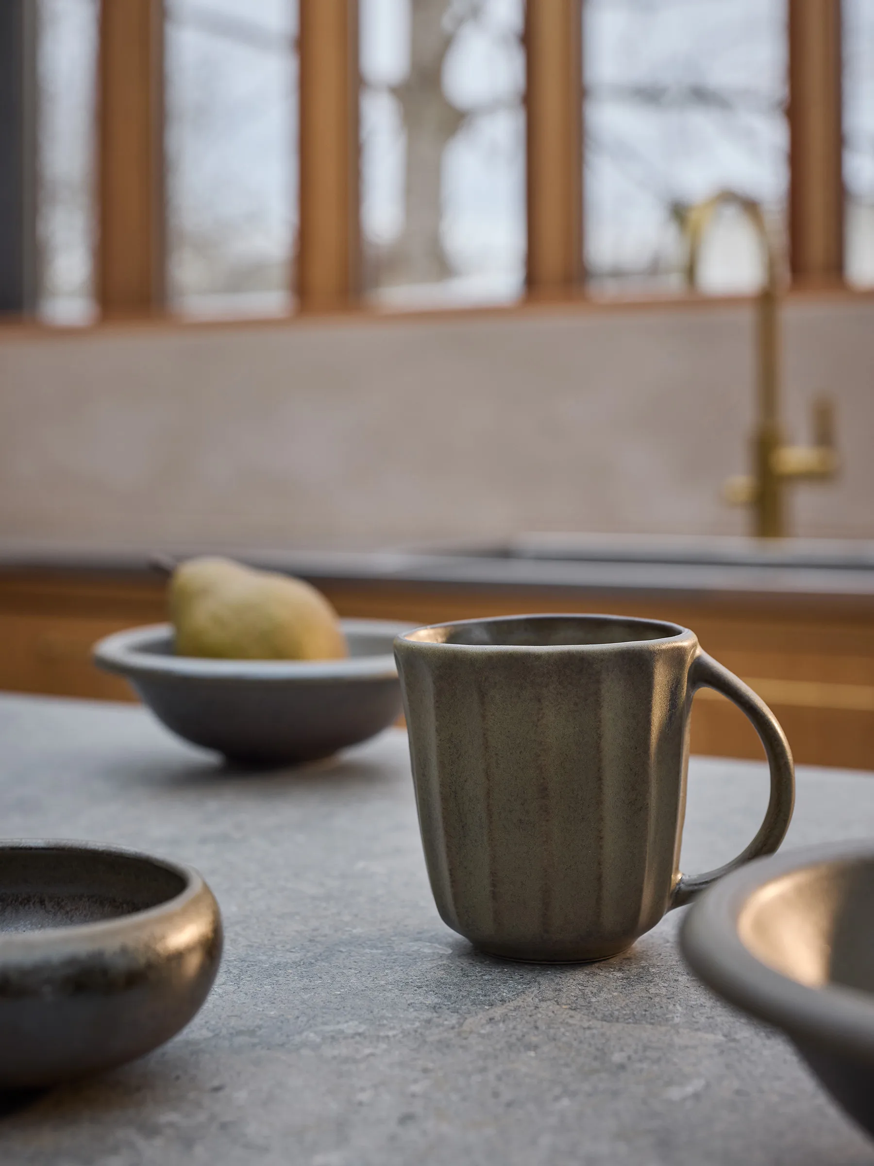 엘바 머그, Green brown, 35 cl Tell Me More | 텔미모어