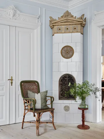 콜레트 쿠션 커버 - Green stripe, 50x50 cm - Tell Me More | 텔미모어