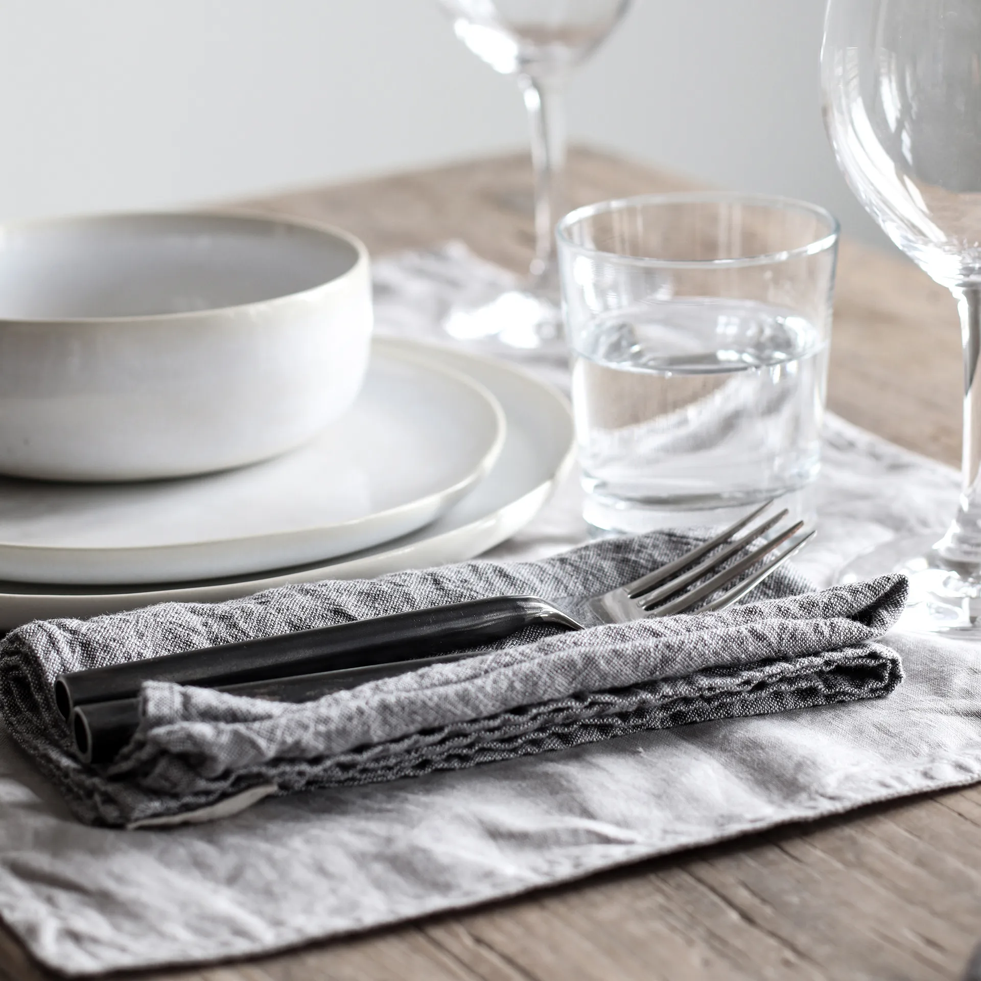 Julian 냅킨 린넨 42x42 cm, Grey Tell Me More | 텔미모어