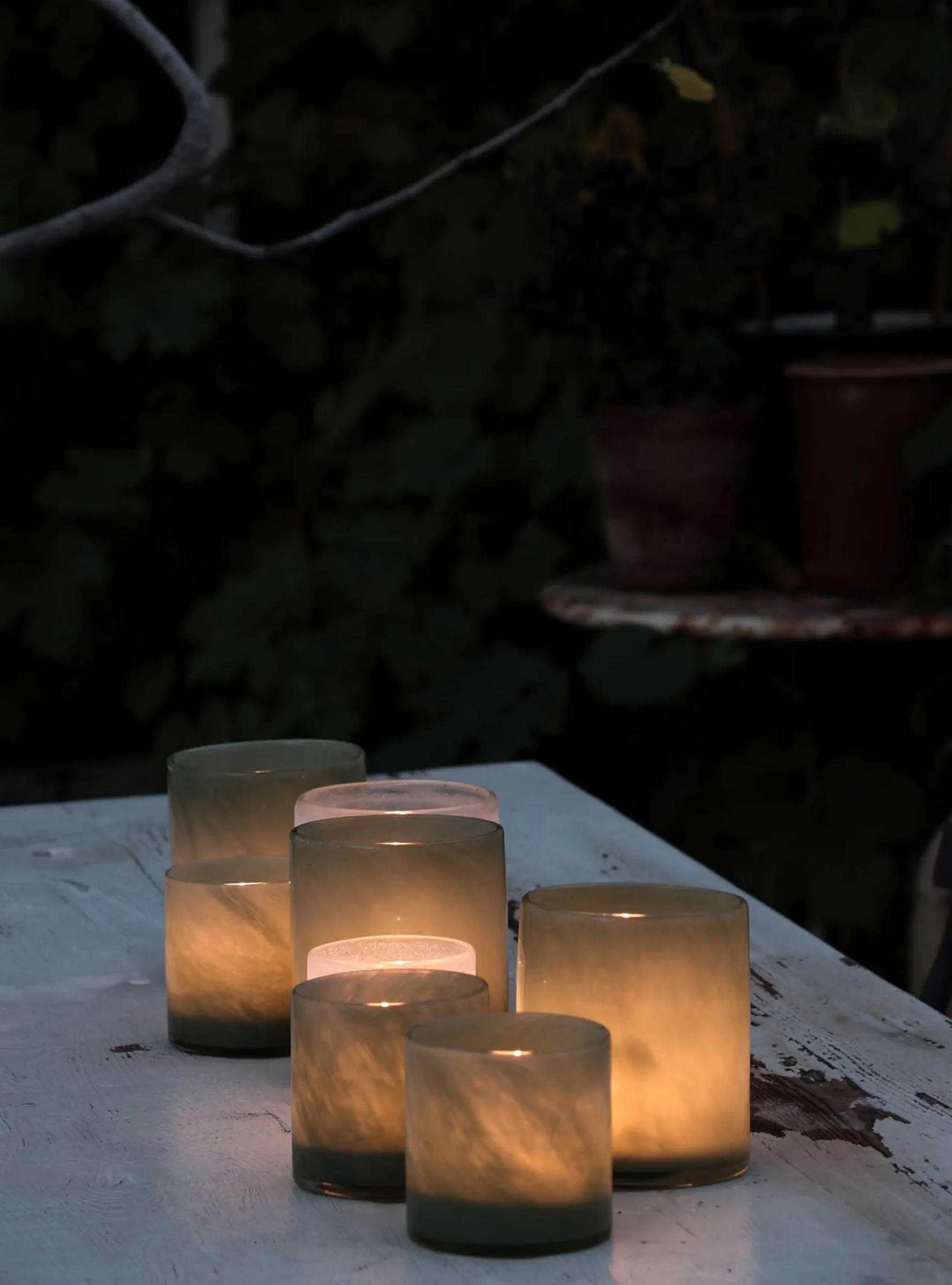 리릭 캔들홀더 L, light grey Tell Me More | 텔미모어