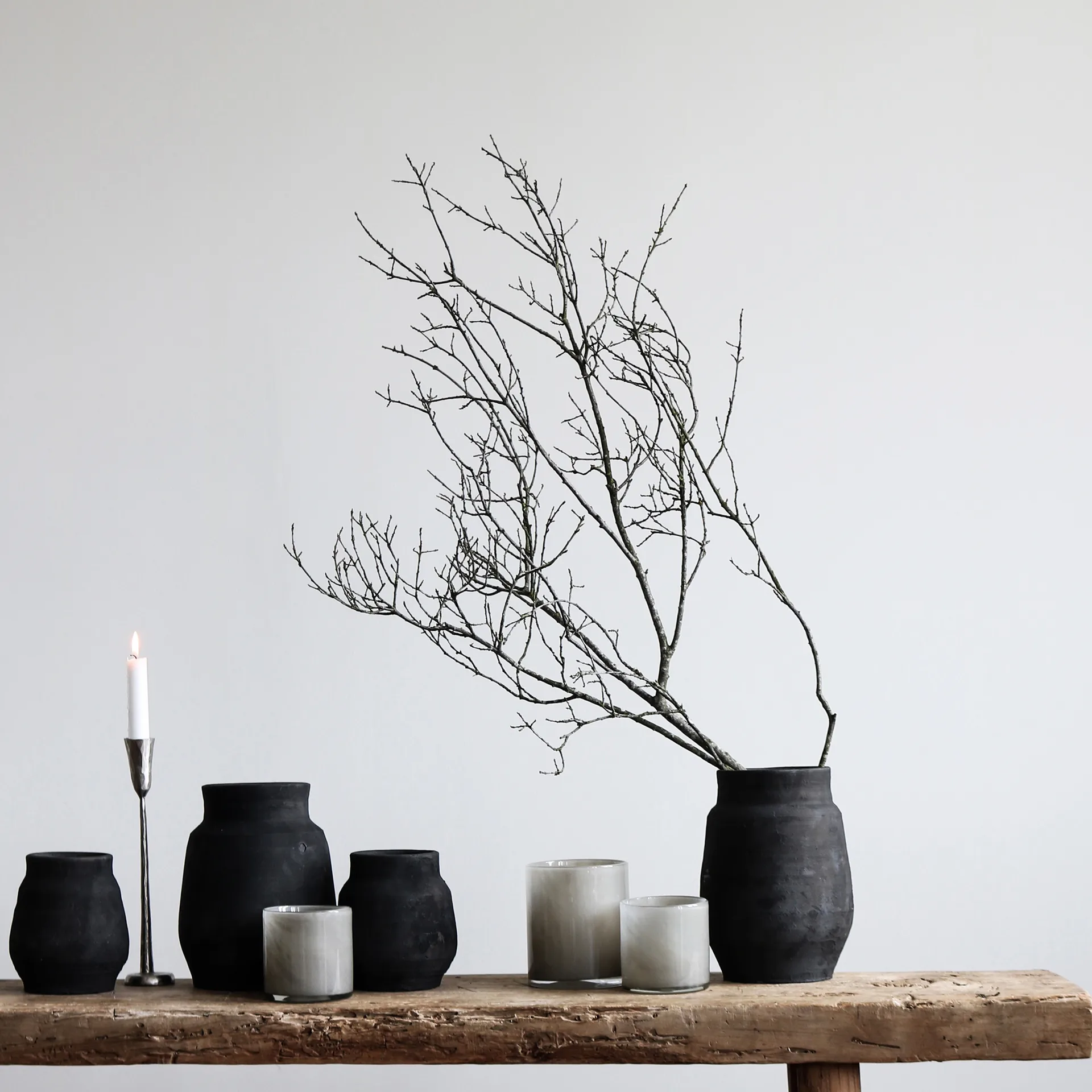 리릭 캔들홀더 M, Light grey Tell Me More | 텔미모어