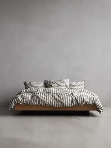 텔미모어 스트라이프 순면 이불 커버 - Olive, 240x220 cm - Tell Me More | 텔미모어