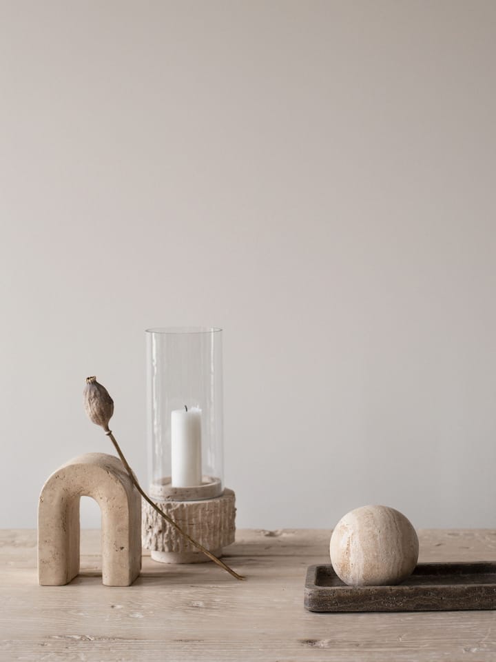 Travertine 장식용 트레이 13x25 cm, Brown Tell Me More | 텔미모어