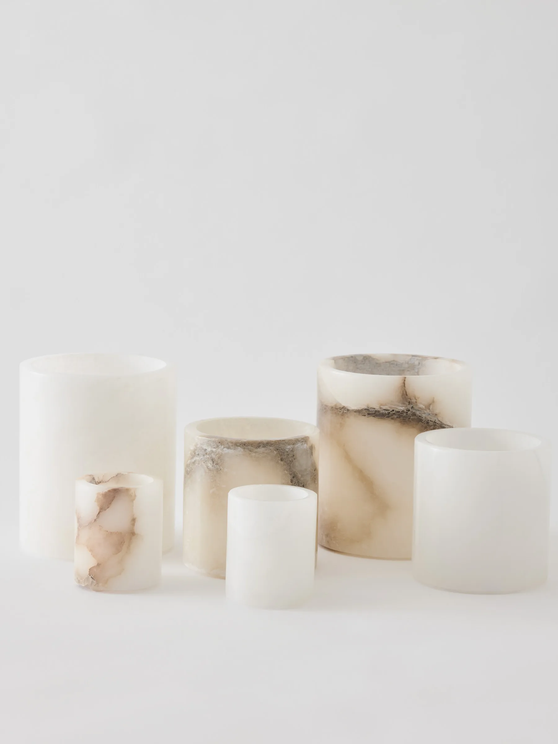 알라배스터 캔들 홀더, White-beige, XS 7.5 cm Tell Me More | 텔미모어