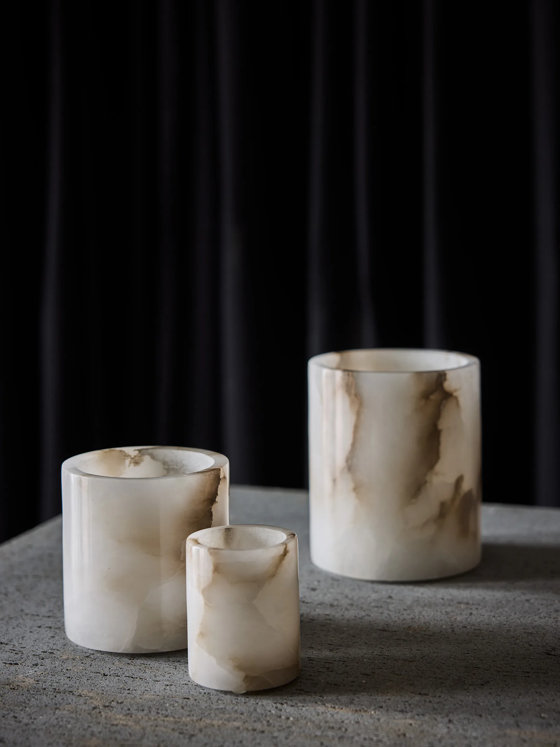 알라배스터 캔들 홀더, White-beige, XS 7.5 cm Tell Me More | 텔미모어