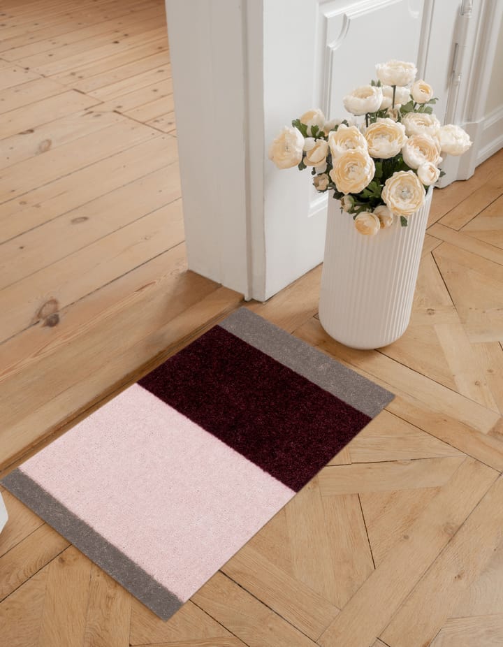 스트라이프 도어매트 가로형, Bordeaux-rose-sand, 40x60 cm tica copenhagen | 티카 코펜하겐