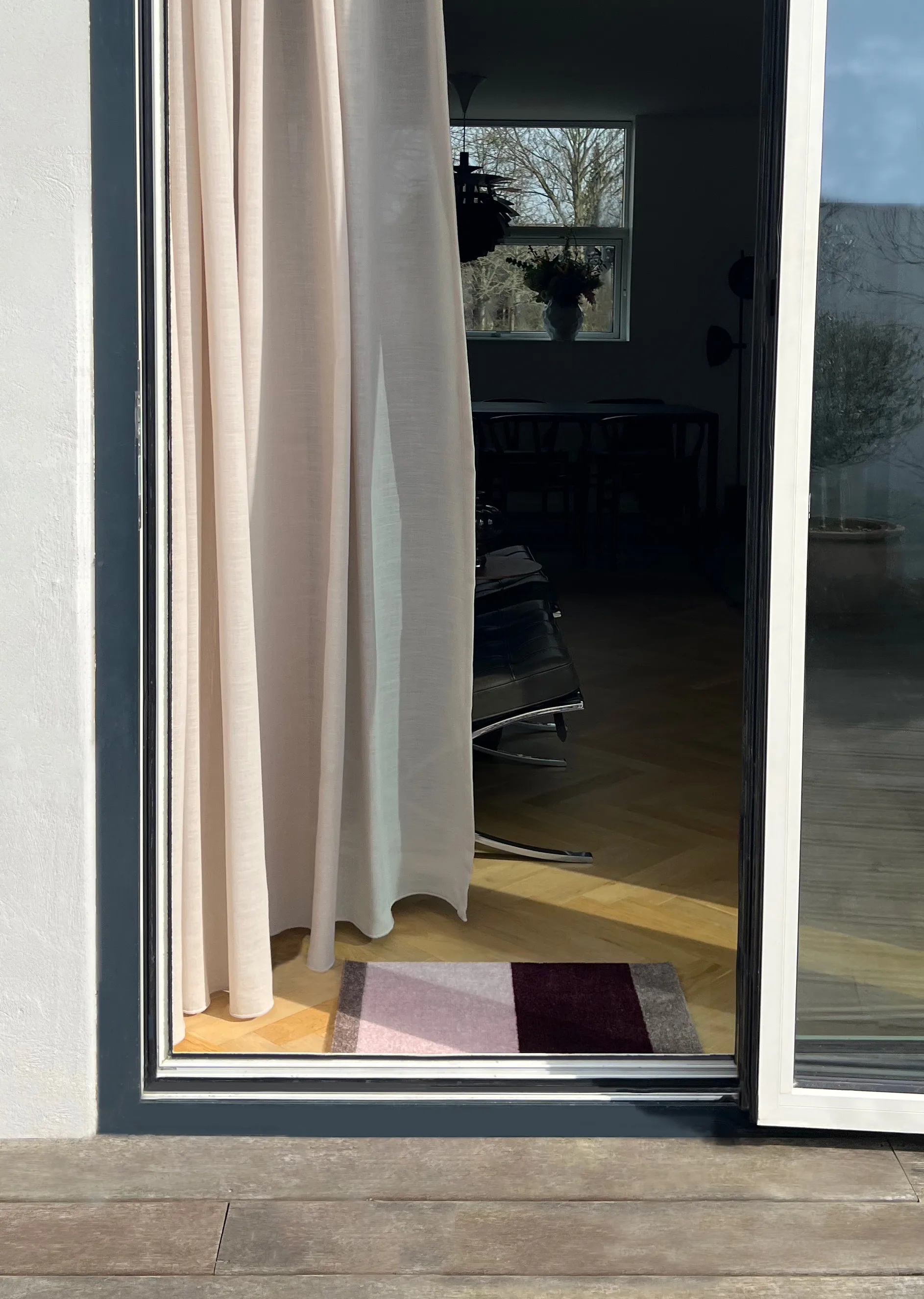 스트라이프 도어매트 가로형, Bordeaux-rose-sand, 40x60 cm tica copenhagen | 티카 코펜하겐