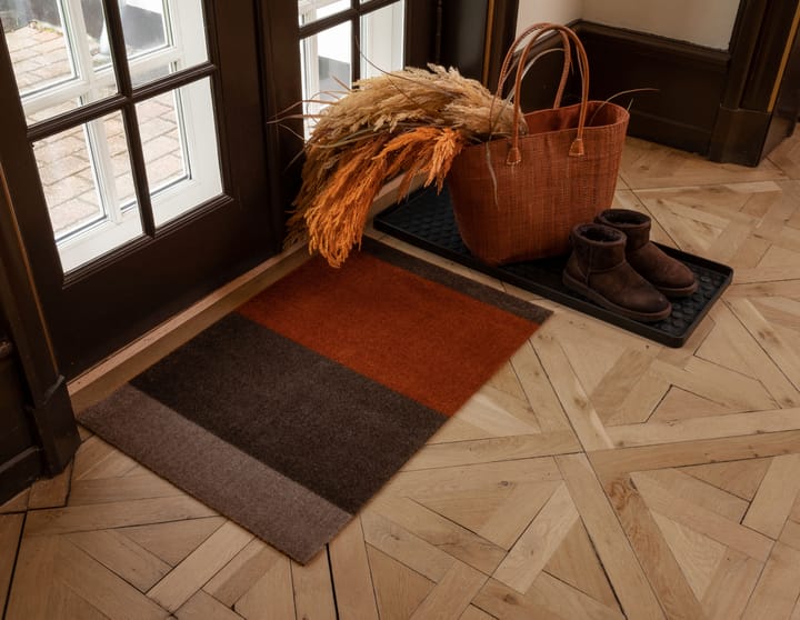 스트라이프 도어매트 가로형, Brown-terracotta. 60x90 cm tica copenhagen | 티카 코펜하겐