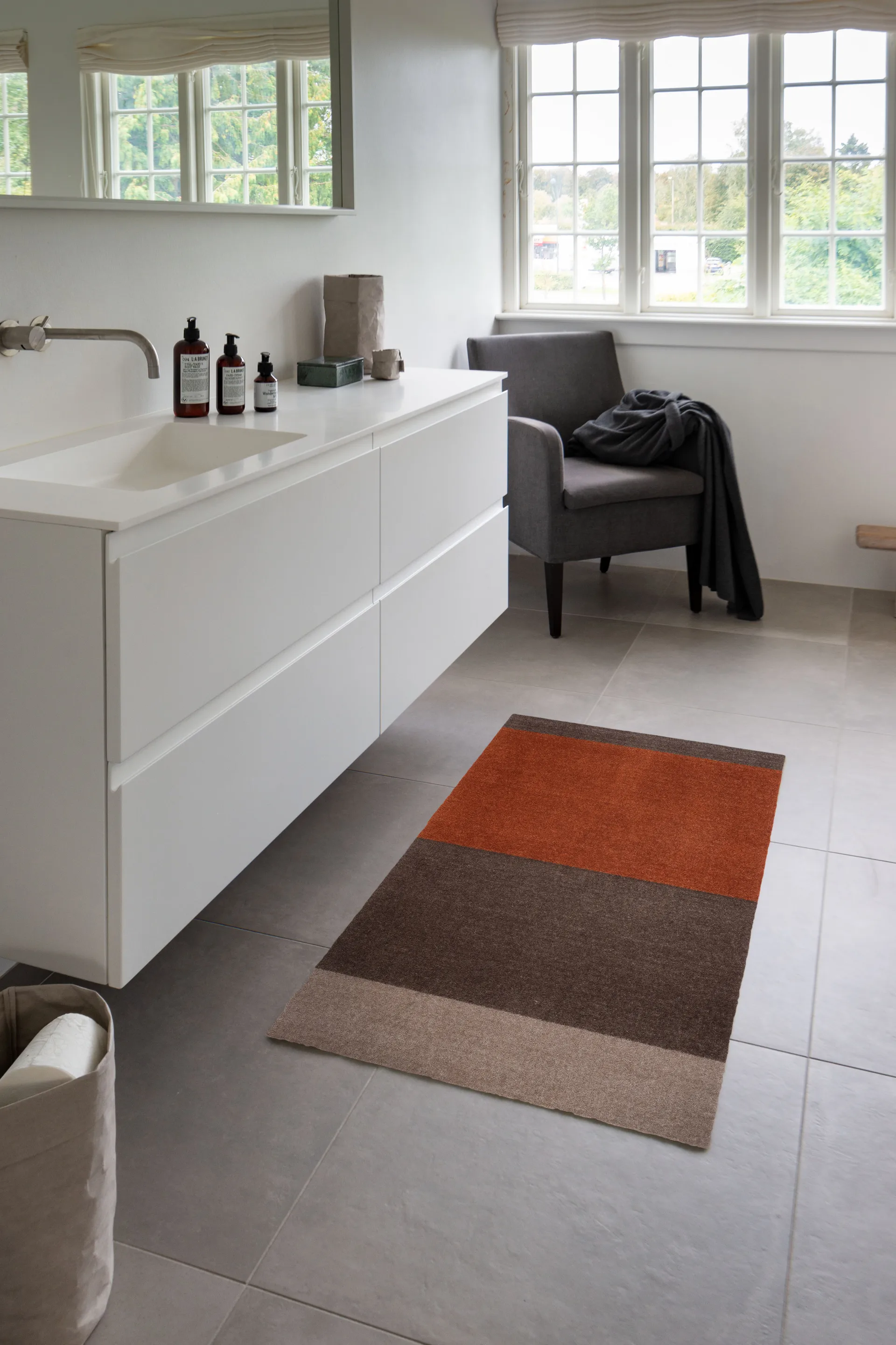 스트라이프 복도 러그 가로형, Brown-terracotta67x120 cm tica copenhagen | 티카 코펜하겐