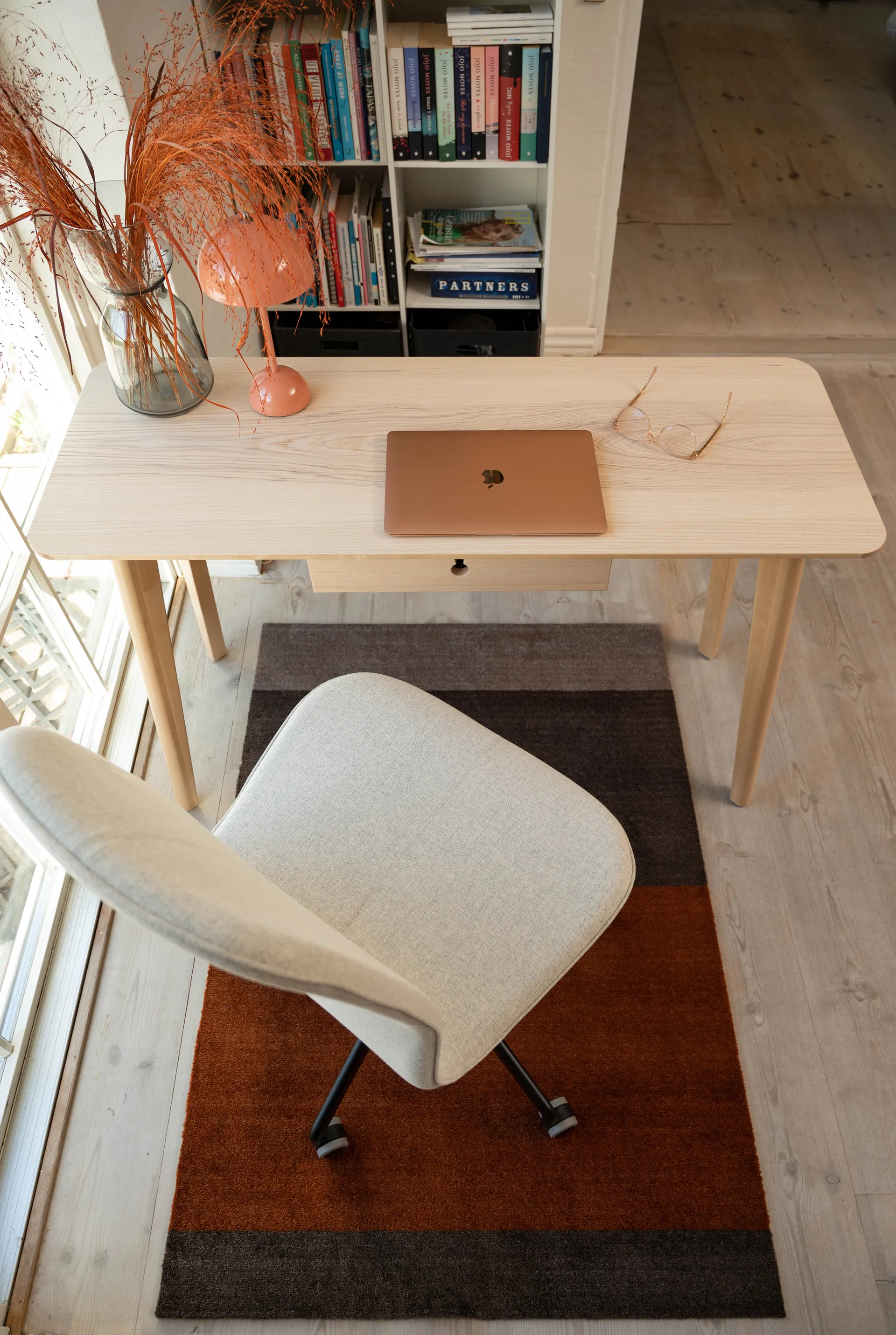 스트라이프 복도 러그 가로형, Brown-terracotta90x130 cm tica copenhagen | 티카 코펜하겐