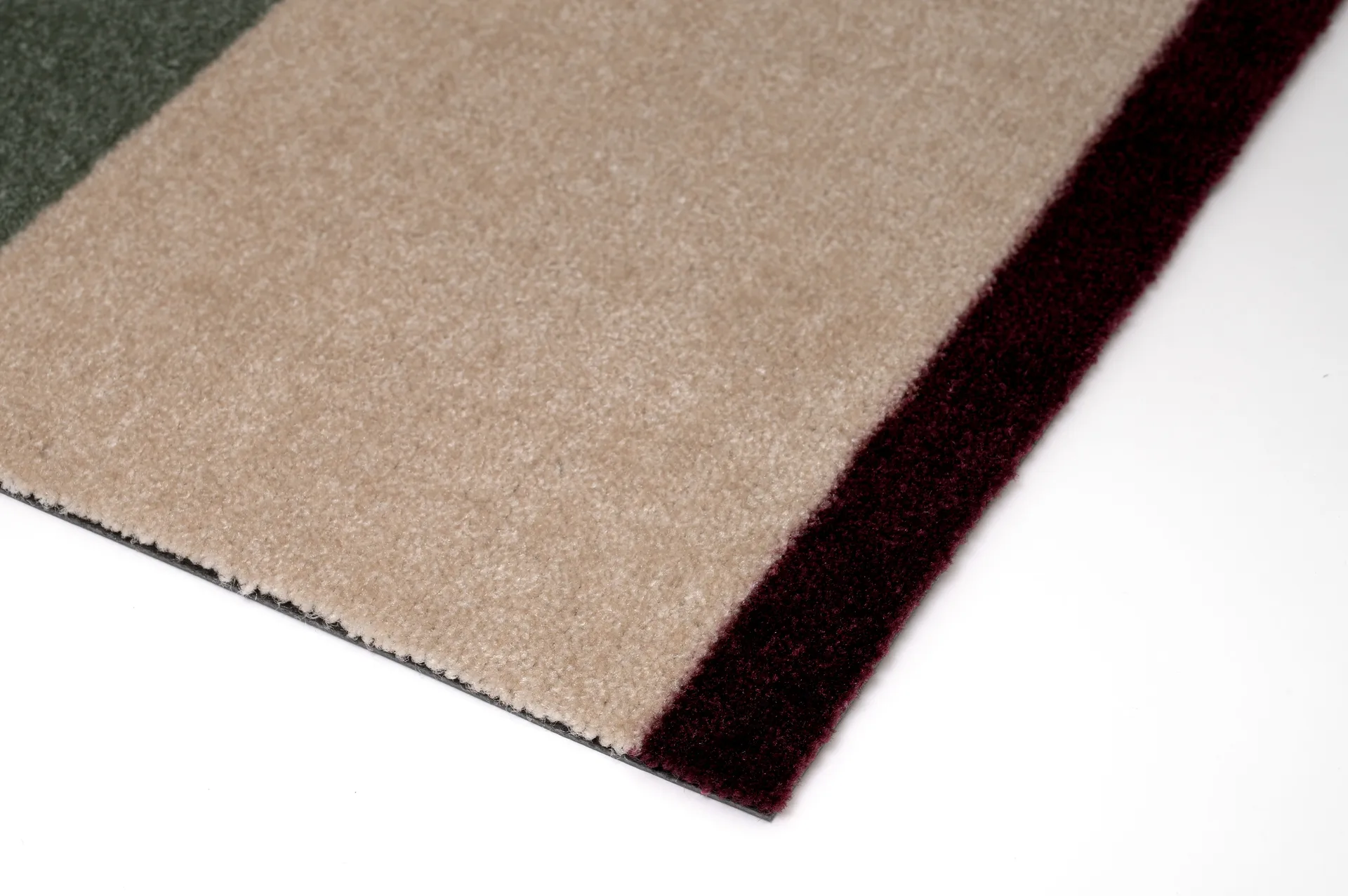 스트라이프 도어매트 가로형, Green-ivory-bordeaux, 60x90 cm tica copenhagen | 티카 코펜하겐